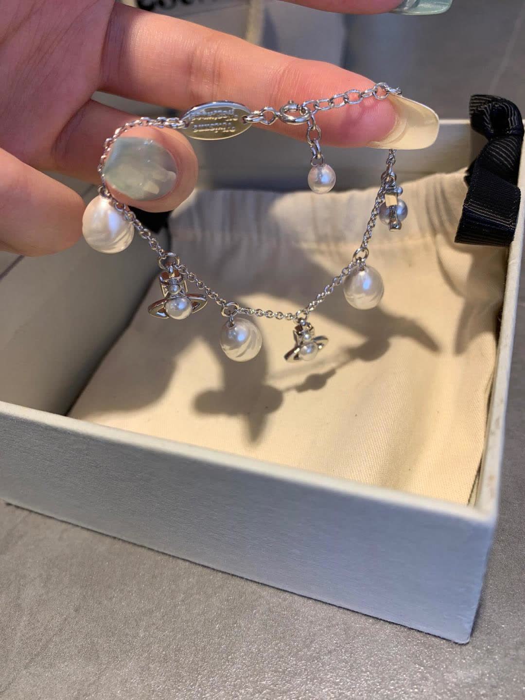 Vivienne Westwood Pearl and Diamond Bracelet